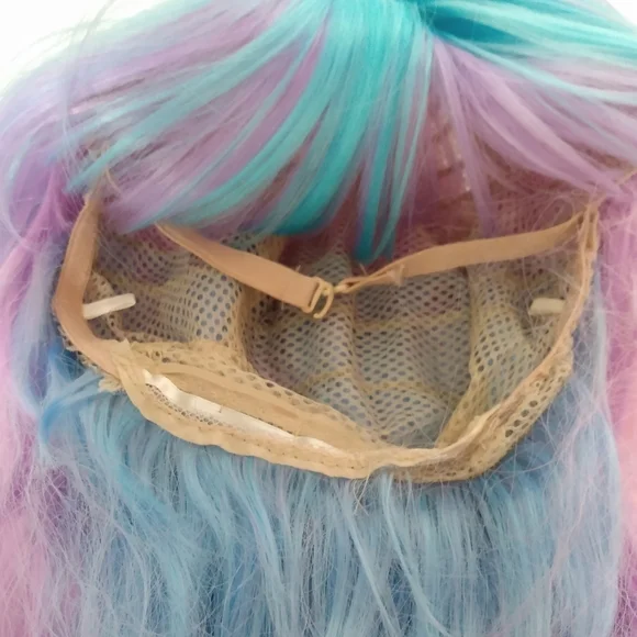 22" Wig Halloween mermaid cosplay costume synthetic - Picture 2 of 2